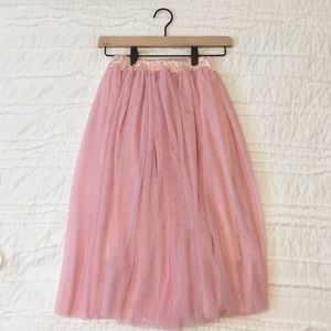 Pink Tulle Skirt